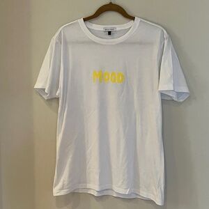 Bella Freud White "MOOD" Tee XL L